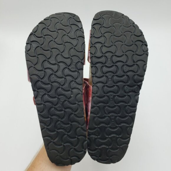 Papillio by Birkenstock Sydney Batik Sandals 41 Womens Slip‎ On Leather Pink - Picture 7 of 9